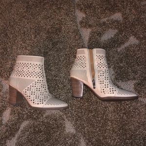 WHITE SEE THROUGH BOOTIES